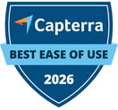 Capterra Badge - Best Ease of Use - 2026